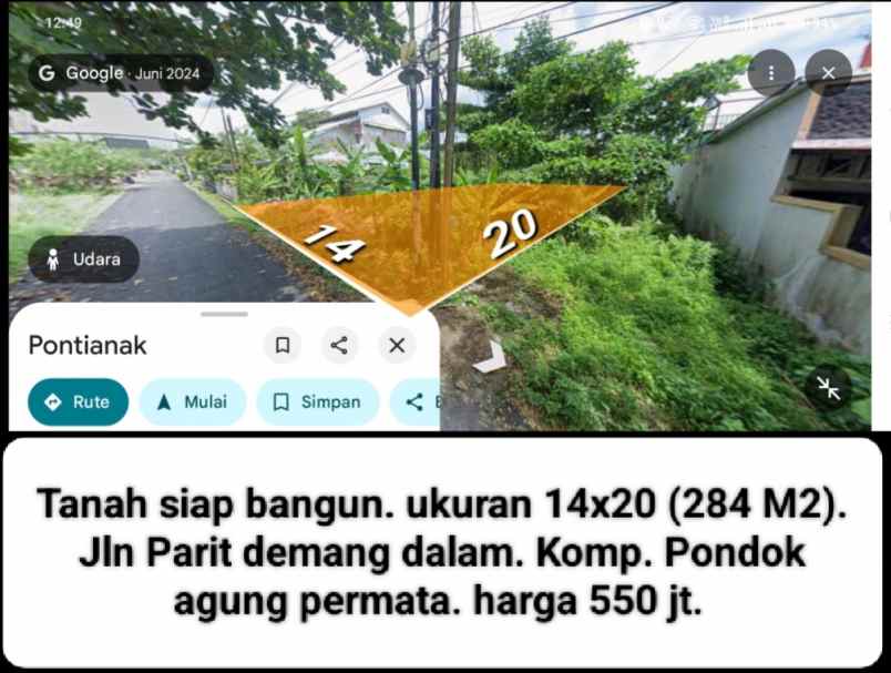 tanah pontianak selatan