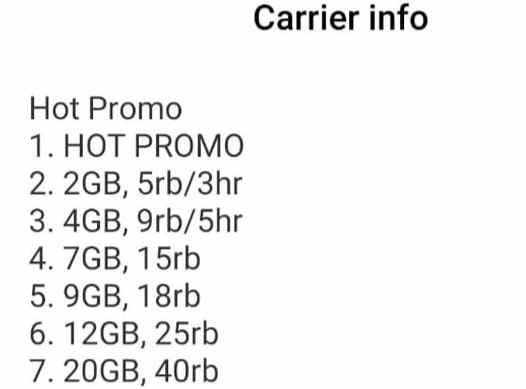 pilih menu hot promo